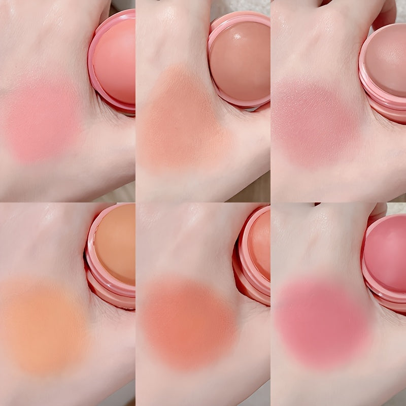 Makeup 6 Color Blush Peach Pink Blush Mute Light Foggy Face Quick Makeup Suitable For Any Group Of People To Enhance The Color So That The Skin Looks Transparent And Flawless