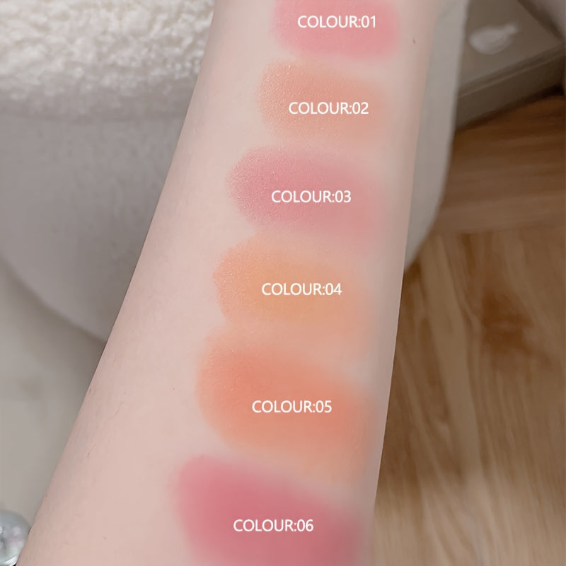 Makeup 6 Color Blush Ball Peach Pinkish Blush Monochrome Matte Mist Instant Makeup For Any Crowd To Enhance The Complexion And Make The Skin Look Flawless