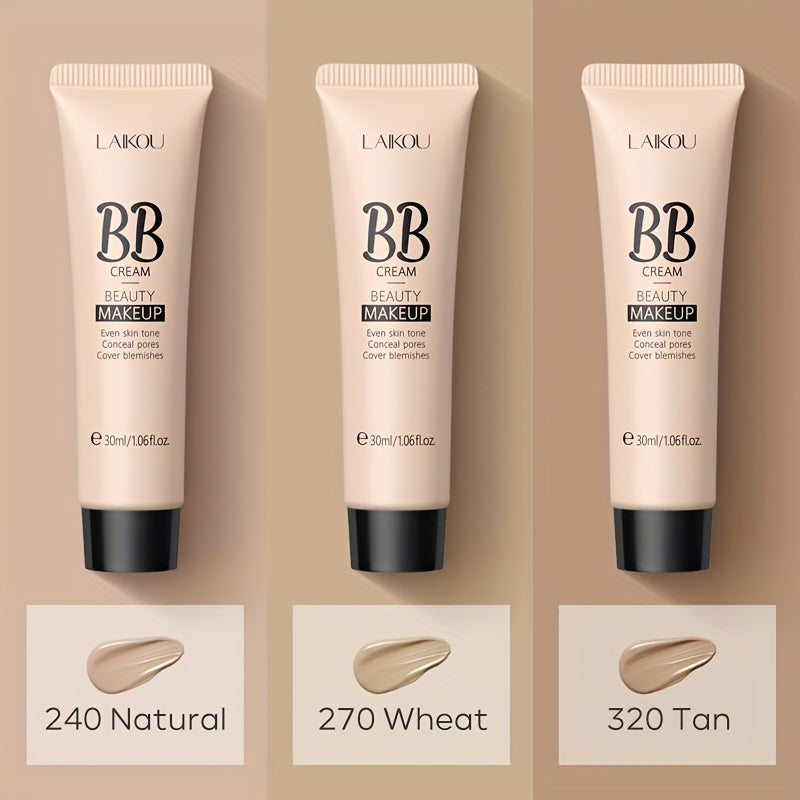 Makeup [Buy 1 Get 1 Free] LAIKOU Long Wearing BB Cream Waterproof Hide Pores Concealer Make Up, Brighten Skin Tone Cosmetics, Cover Blemishes Make Up Foundation