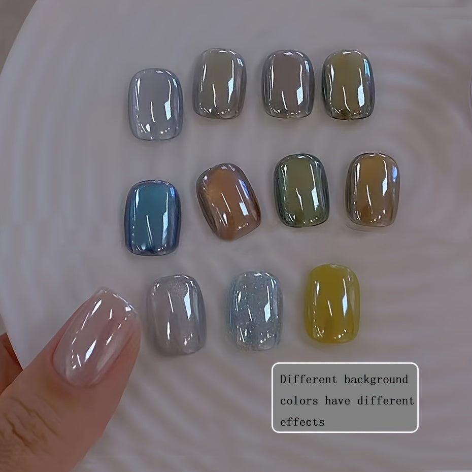 Nails
Iridescent Nail Aurora Powder, Moonlight Mirror Effect, Metallic Shiny Pearl Chrome Dust, Laser Glitter for Manicure Decoration – Chameleon Nail Art Pigment