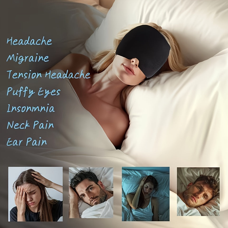 Beauty Tools
Gel Ice Pack Headache Migraine Relief Cap - Stretchable Headgear for Cold & Hot Therapy, Unscented, Use without Power, Battery-Free - Effective for Tension, Stress, Fever, Fatigue Relief