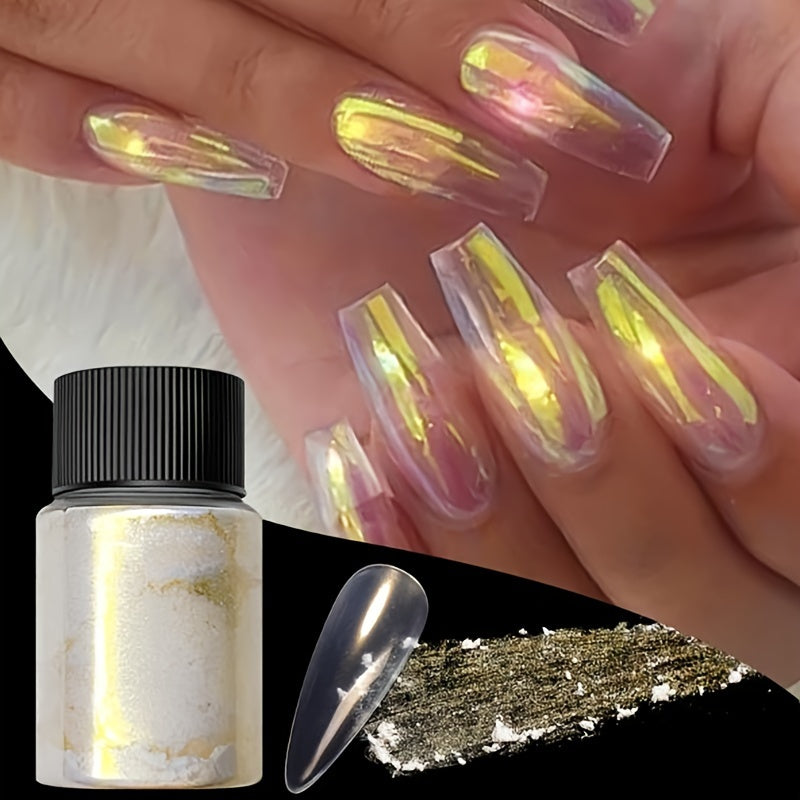 Nails
5 Bottle/set Mirror Nail Powder Pearl Gradient Metallic Effect Laser Dust UV Gel Polish Nail Art Aurora Shiny Pigment Decoration