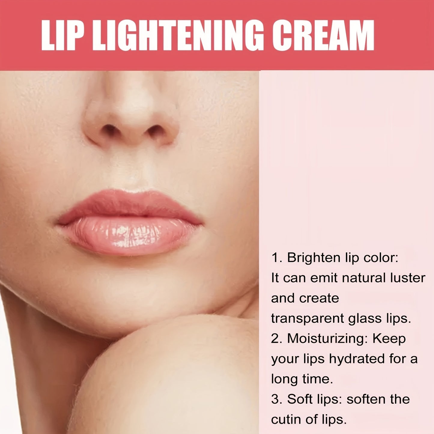 Personal Care
Pink Fresh Lightening Cream Lip Balm - Whitening, Moisturizing, and Nourishing Essence for Dark Smoke Lips