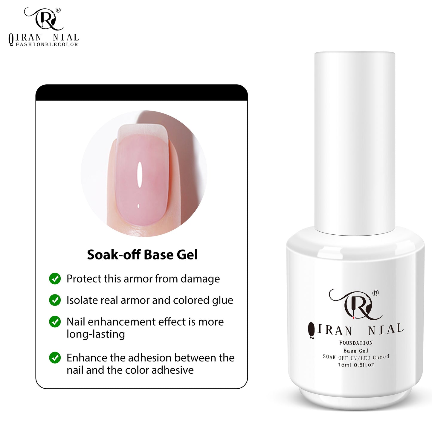 Nails
15ml Gel Base And Top Coat Matte & Glossy Top Coat For Gel Nail Polish, No Wipe Clear Gel Top Coat Gel Base Coat Nail Polish Soak Off UV Lamp Gel Polish 1pc