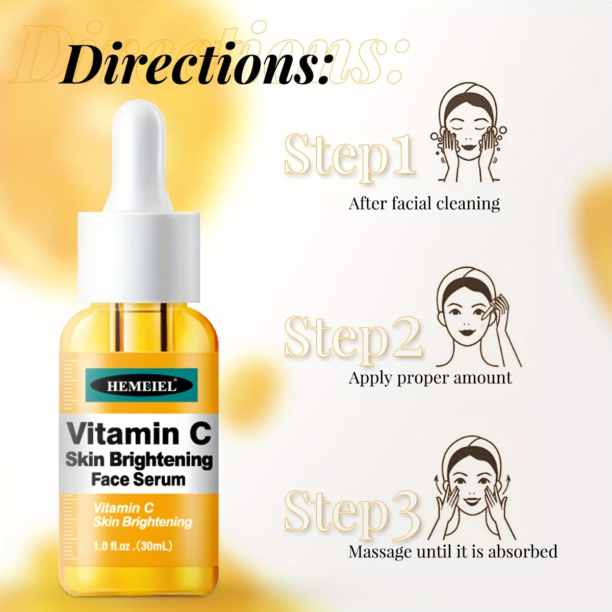 Facial care
HEMEIEL Vitamin C Facial Essence, Lighting, Ordinary Skin Care Products, Hydrating Facial Serum