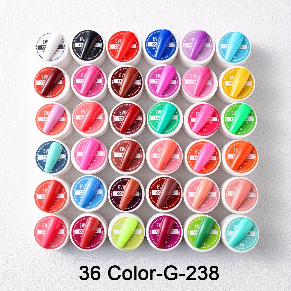 Nails
36 Bottles/Set 8ml Colorful Nail Painting Gel Glitter Polish Line Drawing Gel, Nail Art Varnish Semi Permanent Soak Off LED/UV For Nail Art Lacquer Gel