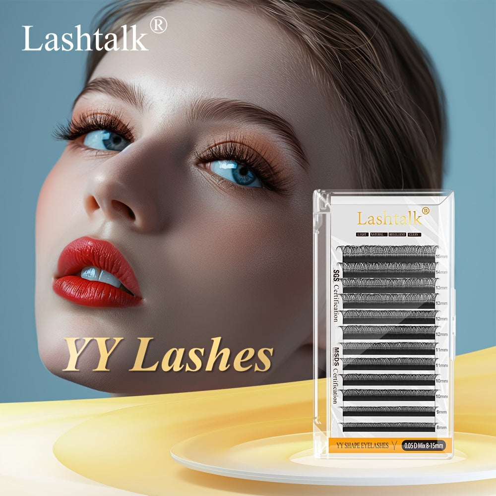 False Eyelashes
YY Shape Cluster Lashes, Handmade Eyelash Extensions False Eyelashes 0.05mm Thickness C/D Curling Volume Lashes Makeup Tool