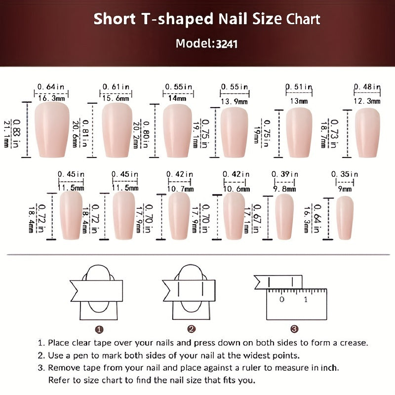 Nails
24pcs White French Tip Press On Nails, Fake Nails With Olivet Decor, Short Ballet Shape Elegant False Nails For Women Girls