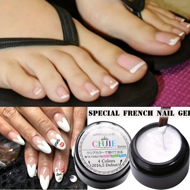 Nails
10ML UV Gel Varnish French Nails White Nail Polish Gel For Manicure Gellak Semi Permanent Hybrid Nails Art White Gel Nail Polish