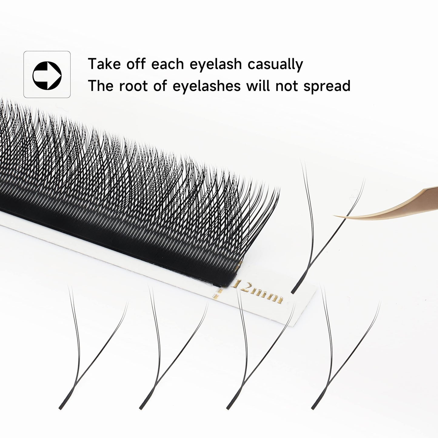 False Eyelashes
"Multi-Length" Ailaishi Yy-Shape Handwoven False Eyelashes - Soft, Natural Look With Dual Tips For Easy Fanning, 0.07Mm Thickness, C/D Curl Mix, 8-15Mm Lengths, 12 Rows Of Premade Cluster Lashes