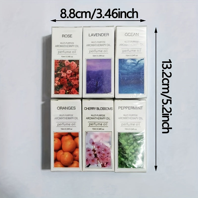 Facial care
3/6pcs, 12 Types Of Essential Oil, Essential Oil Pack Diffuser, Humidifier, Massage, Candle, Hair Care - Rose/Ocean/Cherry Blossom/Lavender/Lily/Sandalwood/Sweet Orange/Osmanthus Green Tea/Minit (10ml)