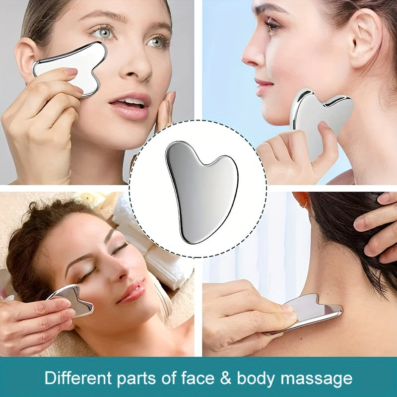 Beauty Tools
Stainless Steel Gua Sha Facial Tool, Metal Gua Sha Massage Tool For Face And Body, Lymphatic Drainage, Facial Tension, Durable Stainless Steel Gua Sha Tool With Box - Mother's Day Gift