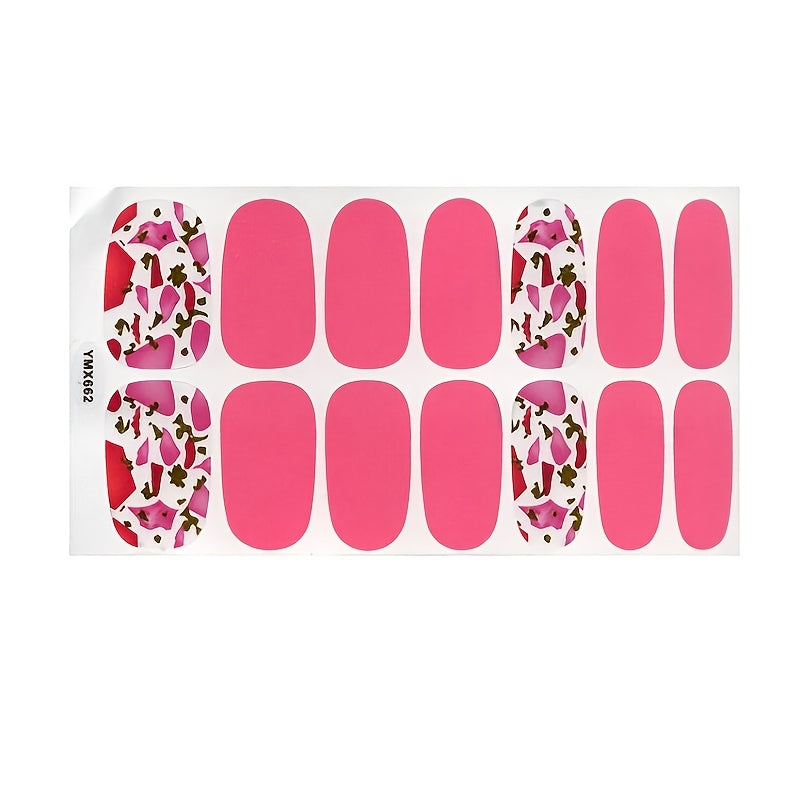 Nails
16 Sheets Nail Polish Strips Leopard Print Marbled Mermaid Patterns Self-Adhesive Stick On Nail Stickers Full Nail Wraps For Women Nails Art Gel Nail Strips With Nail File