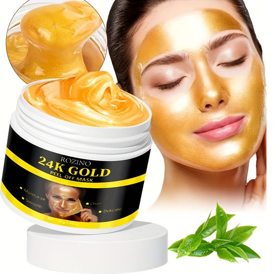 Facial care
100g 24k Golden Peel Off Mask With Hyaluronic Acid, Deep Clean Facial Skin, Unclog Pores, Delicate Smooth Skin, Clean Pores Dirt And Oil Control Mask