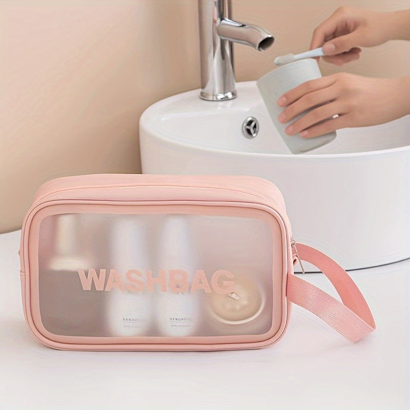 Makeup bags & Storage
Waterproof PVC Toiletry Bag for Women, Transparent Travel Makeup Organizer, Unscented Beauty Case with Large Capacity