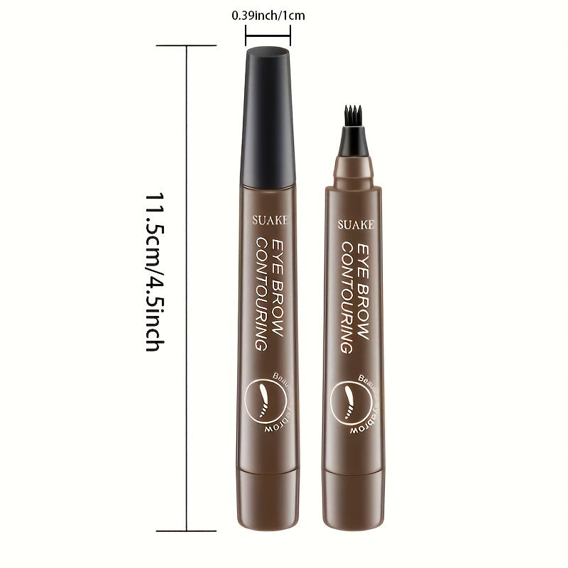 Makeup Eyebrow Tattoo Pen, Waterproof Long Lasting Microblading Eyebrow Pencil With A Micro-Fork Tip Applicator, Creates Natural Eyebrow Makeup, Draw Clear Eyebrows, Gifts For Women