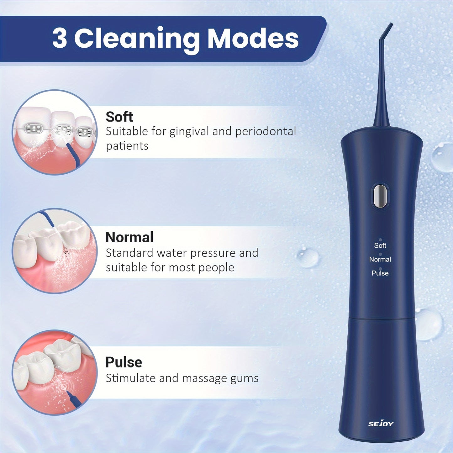 Oral Care
Electric Water Flossers For Teeth, Whitening Dental Oral Irrigator With Jet Tips Nozzles, Waterproof Whitening Teeth Brush Kit At Home And Travel