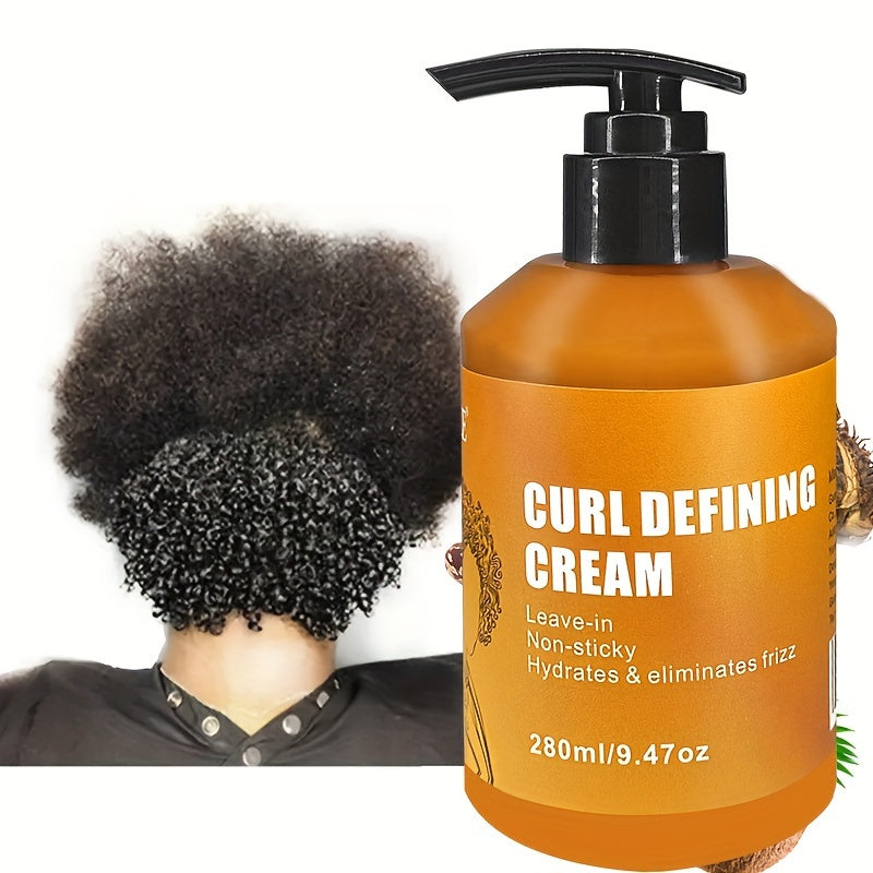 Hair Care
CURL DEFINING CREAM: Moisturizing Curly Elastin Styling Hair Conditioner Cream - Suitable for All Hair Types, Perfect for Dry and Frizzy Hair