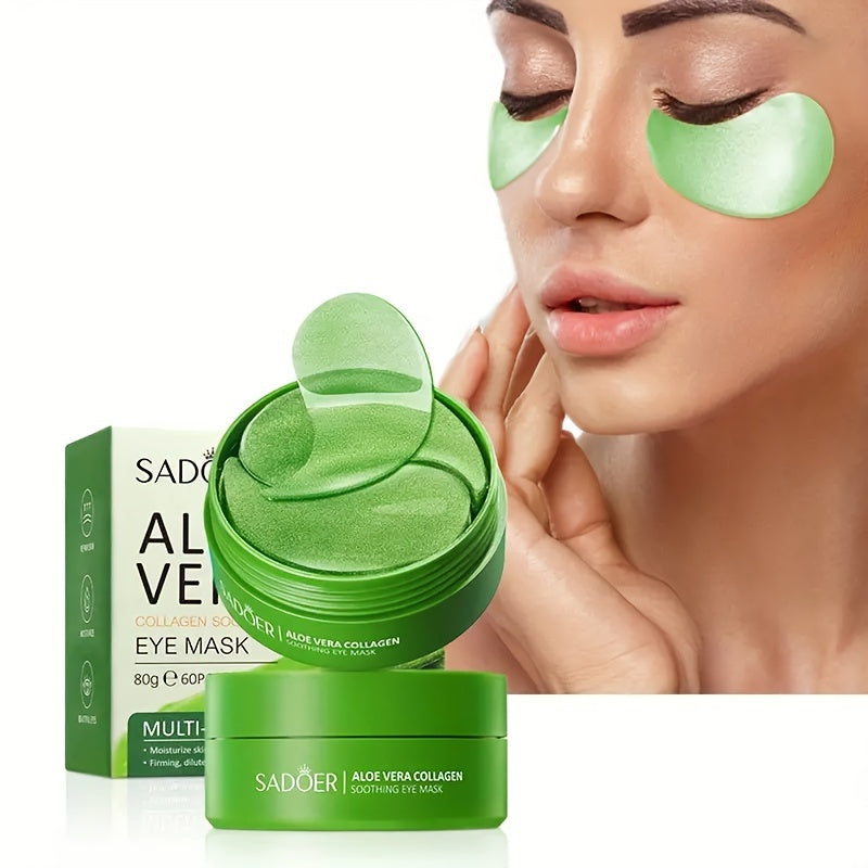 Personal Care
60 Pcs, Aloe Vera Collagen Eye Mask, Hydrating And Moisturizing Eye Patches, Wrinkle Smoothing, Soothing Eye Skin, For Dry Skin Care