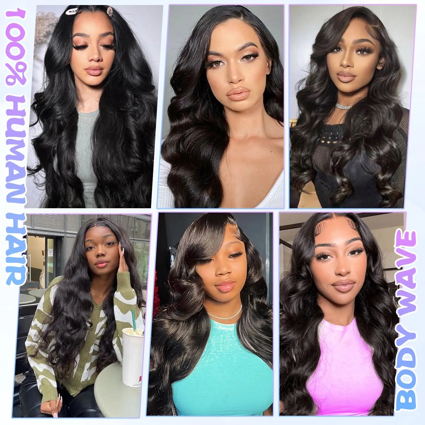 Hair Extensions and Wigs
12A Human Hair Bundle Body Wave 3 Bundles Human Hair 24 26 28 Inch 100% Unprocessed Brazilian Virgin Body Wave Human Hair Bundle