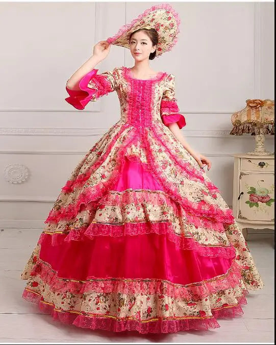 European Clothing
Victorian Dress European Palace Ladys dress Performance Women Party French Vintage Stage