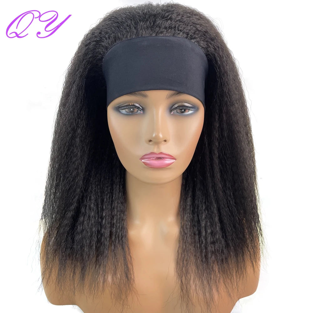 Hair Extensions and Wigs
Synthetic African Straight Headband Wigs  Natural Black Medium Length  Hairstyle Women's Wig Afro Yaki Kinky  Daily  Ladies Hair