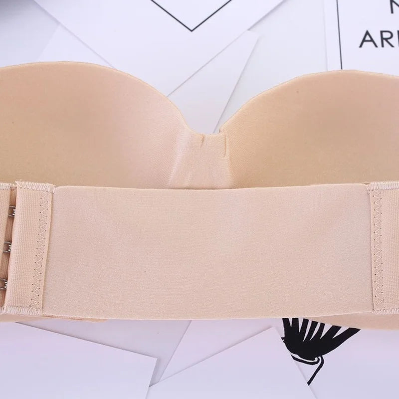 bras
Womens Tube Tops Invisible Strapless Bra Underwear Sexy Solid Seamless Push Up Bra Wireless Mold Cup Bralette Lingerie