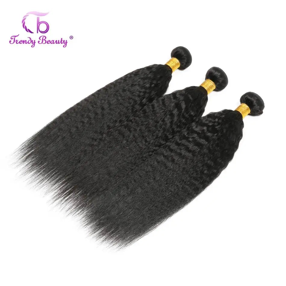 Hair Extensions and Wigs
Brazilian Kinky Straight Hair 1/3/4 PCS 100% Human Hair Bundles For Black Women Human Hair Extensions Brazilian Yaki Human Hair