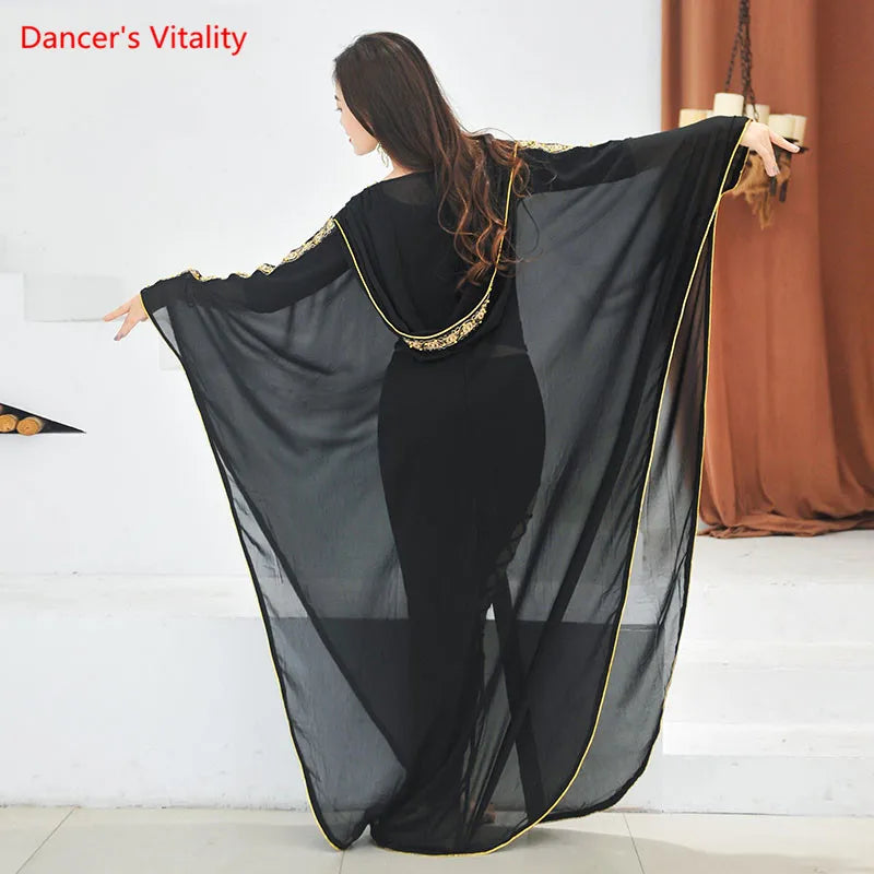 dancers  
Belly Dance Coat Long Sleeve Robe Practice Clothes High-end Dancewear Female Temperament Cloak Performance Clothing