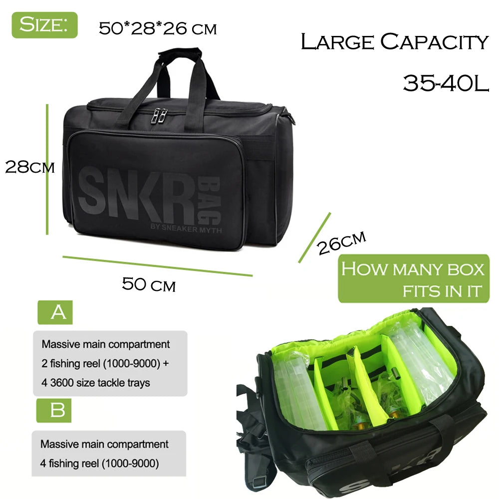 Travel Bag Large Multiple Compartment Sport Training Gym Bags Men Sneaker Gym Bag Shoes Packing Cube Organizer Waterproof Shoulder Bag SNKR