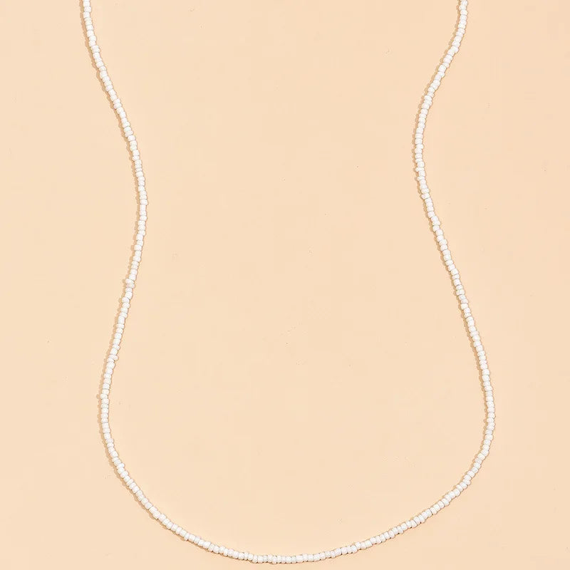 Waist Chain Bohemia Elastic Waist Belly Chain White Color Waist Beads Body Chain Women Girls Body Summer Boho Jewelry Accessories Y01