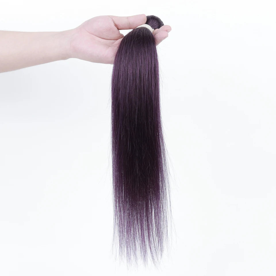 Hair Extensions and Wigs
Remy Forte Human Hair Bundles Violet purple Brazilian Hair Weave Bundles Straight Hair Wholesale Single Bundles Hair Vendors