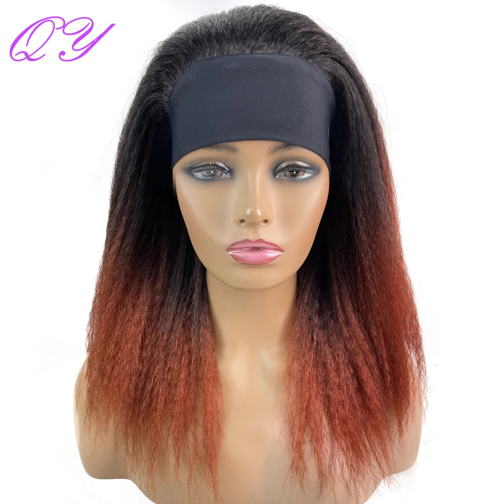 Hair Extensions and Wigs
Synthetic African Straight Headband Wigs  Natural Black Medium Length  Hairstyle Women's Wig Afro Yaki Kinky  Daily  Ladies Hair