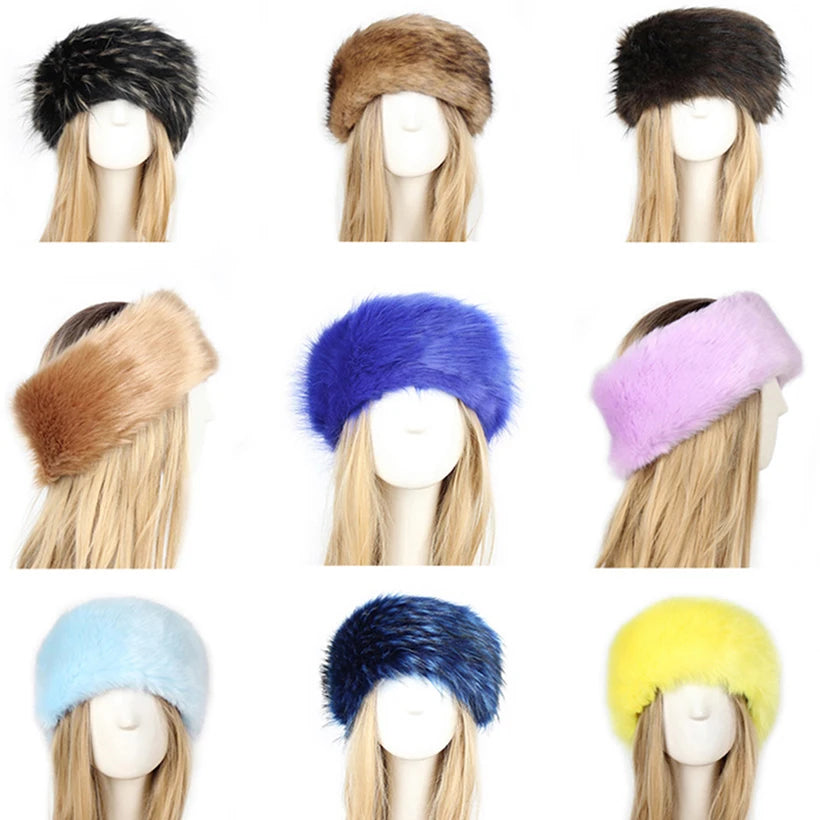 Hat New Women Winter Faux Fox Fur Hat Warm Soft Fluffy Fur Female Cap Luxurious Quality Rabbit Fur Bomber Hats for Girls 2020