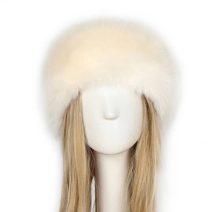 Hat New Women Winter Faux Fox Fur Hat Warm Soft Fluffy Fur Female Cap Luxurious Quality Rabbit Fur Bomber Hats for Girls 2020