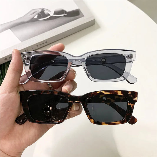 Women's Sunglasses New Women Rectangle Vintage Sunglasses Brand Designer Retro Points Sun Glasses Female Lady Eyeglass Cat Eye Driver Goggles