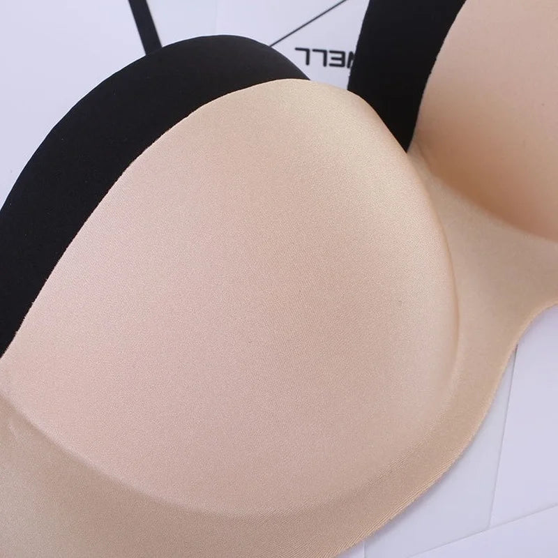 bras
Womens Tube Tops Invisible Strapless Bra Underwear Sexy Solid Seamless Push Up Bra Wireless Mold Cup Bralette Lingerie