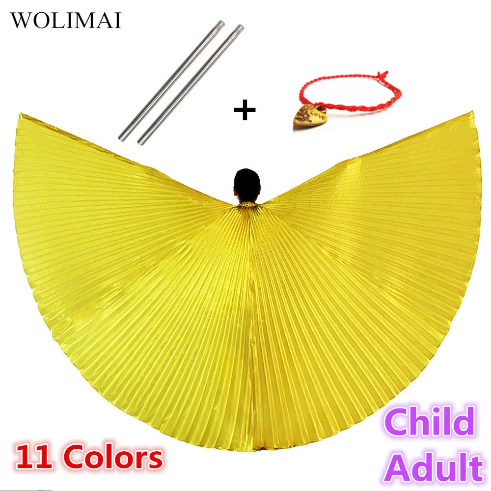 dancers  
Belly Dance Wings Isis Wings Belly Dance Accessories Bollywood Oriental Egyptian Sticks Costume Adult Kids Children Women Gold