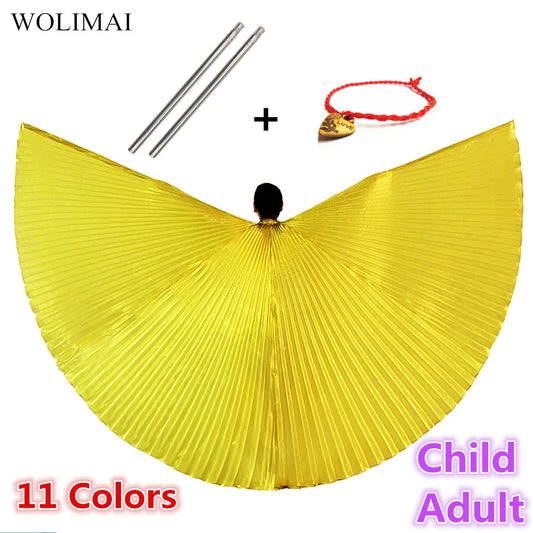 dancers  
Belly Dance Wings Isis Wings Belly Dance Accessories Bollywood Oriental Egyptian Sticks Costume Adult Kids Children Women Gold