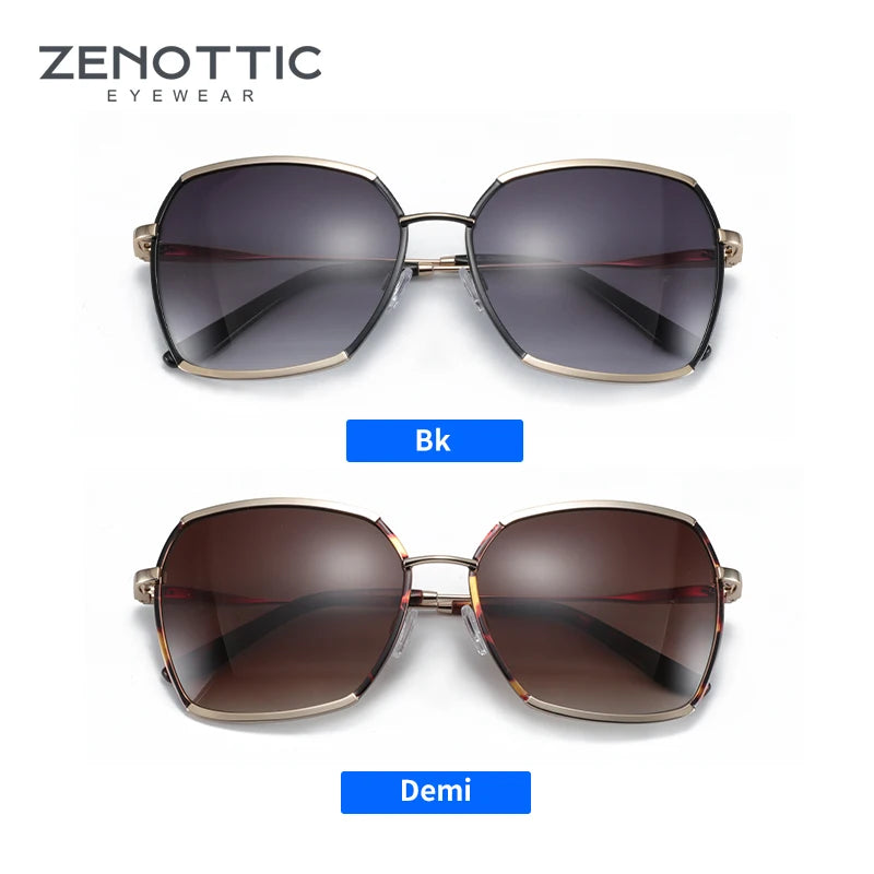 Women's Sunglasses ZENOTTIC 2024 Fashion Oversized Butterfly Sunglasses Women UV400 Driving Sun Glasses Ladies Elegant Shade