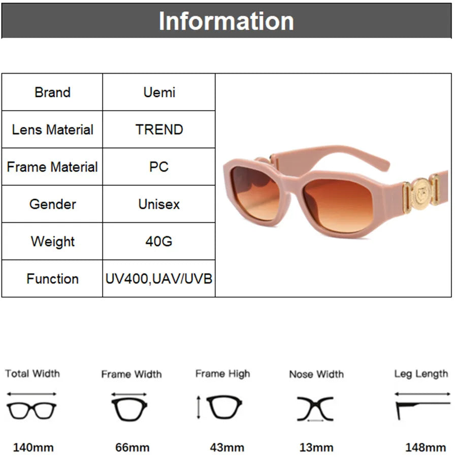 Women's Sunglasses Retro Square Sunglasses For Women Men Vintage Small Frame Fashion Luxury Designer Sun Glasses UV400 Eyewear Trending Products