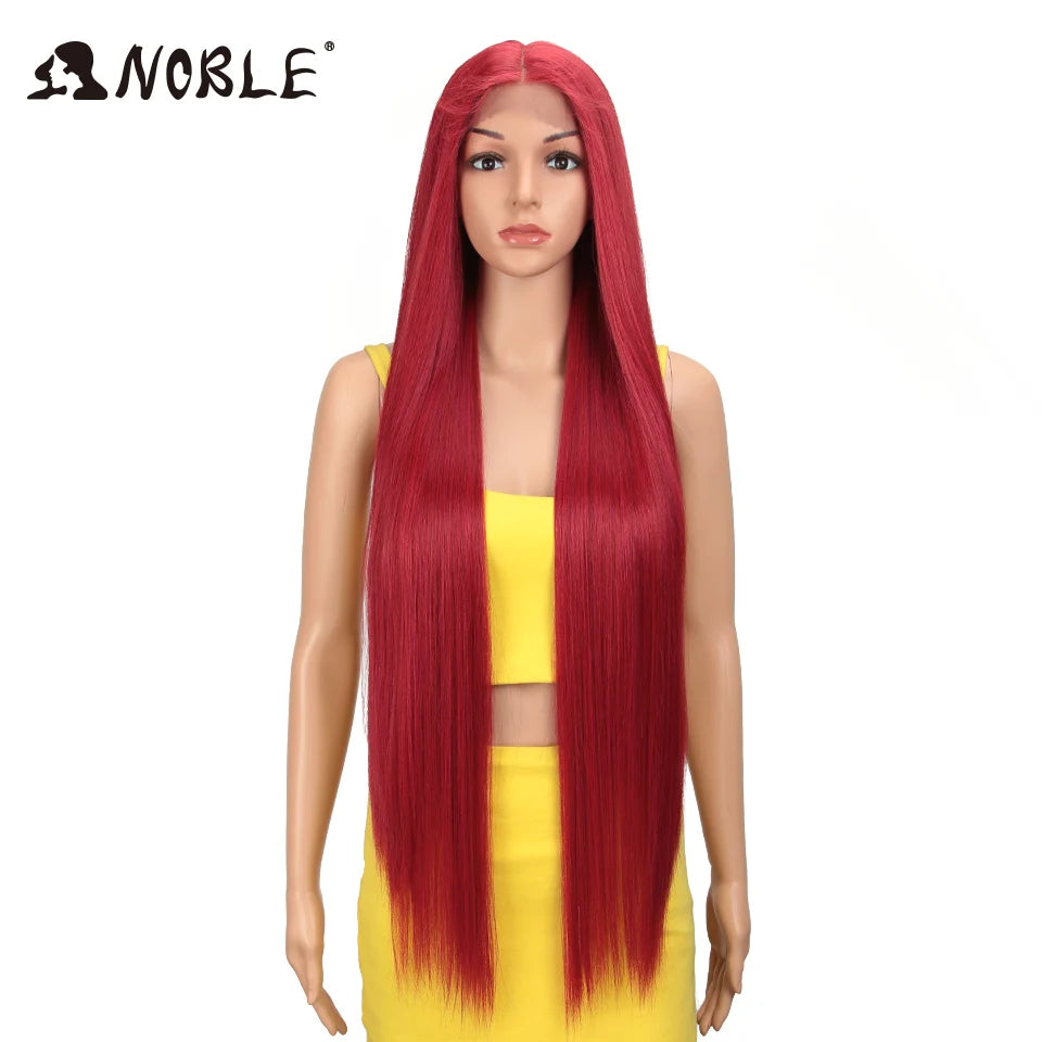 Hair Extensions and Wigs
Noble Cosplay Wigs For Black Women Straight Synthetic Lace WIg 38 Inch Ombre Blonde Lace Wig Cosplay Blonde Synthetic Lace Wig