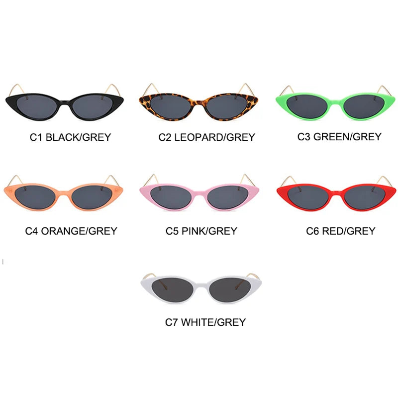 Women's Sunglasses Ladies Cat Eye Sunglasses Women Brand Designer Fashion Small Frame Sun Glasses for Female Trend Glasees UV400 O5