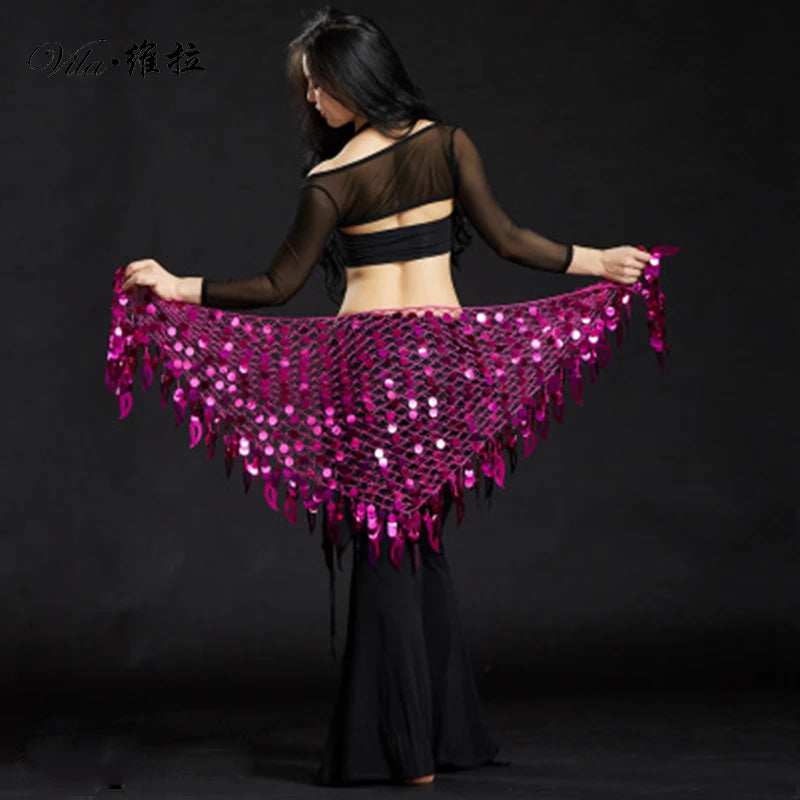 dancers  
Mermaid Sequin Belly Oriental Eastern Dance Belts Costumes for Womens Bellydance Hip Scarves Scarf Dancing Indian Waist Chains