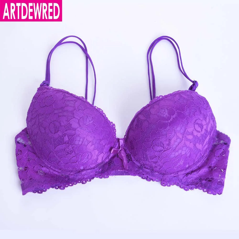 bras
ARTDEWRED Brand Women Lace Push Up Bra Top Cups Clothing Lingerie Sexy Plus Size Bra Crossover design sujetador 36 38 40 42 44