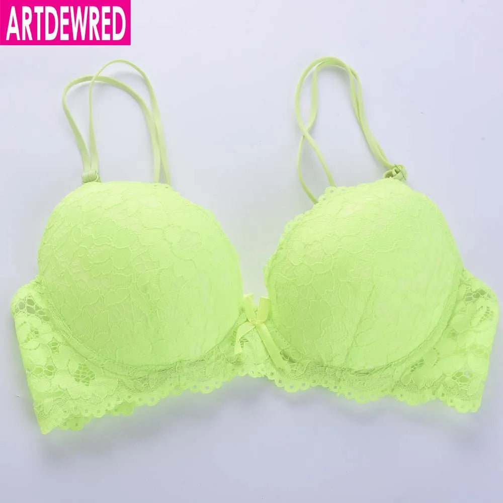 bras
ARTDEWRED Brand Women Lace Push Up Bra Top Cups Clothing Lingerie Sexy Plus Size Bra Crossover design sujetador 36 38 40 42 44