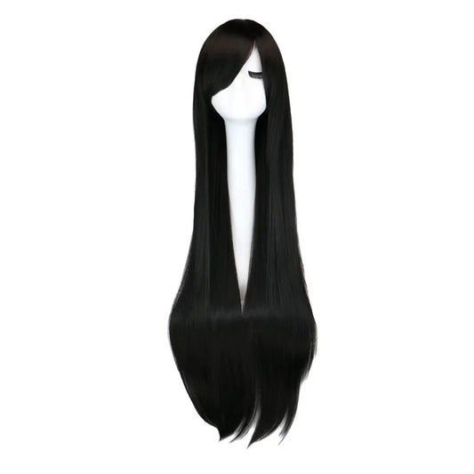 Hair Extensions and Wigs
Long Straight Party Cosplay Black 40" 100 Cm Synthetic Hair Wigs