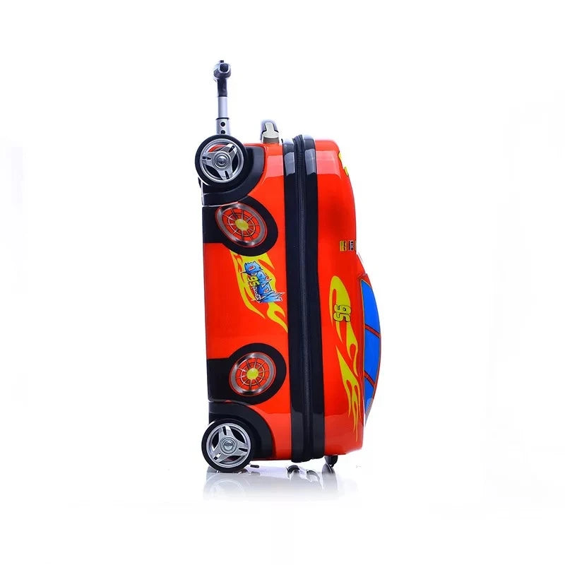 Travel Bag Anime Supercar Child Boy Girl Toys Trolley Suitcase cute cartoon Children's luggage Wheel Suitcase Travel Children's Suitcase