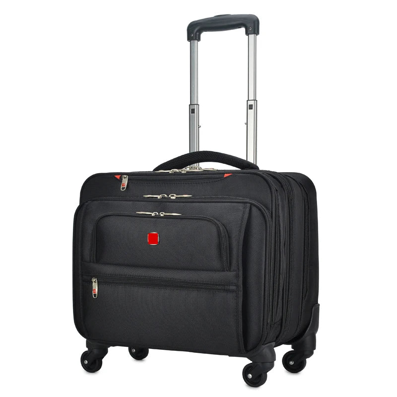 Travel Bag New Business Oxford Rolling Luggage Casters 18 inch Men Multifunction Carry On Wheels Suitcase Trolley Bag vs Travel Bag Trunk