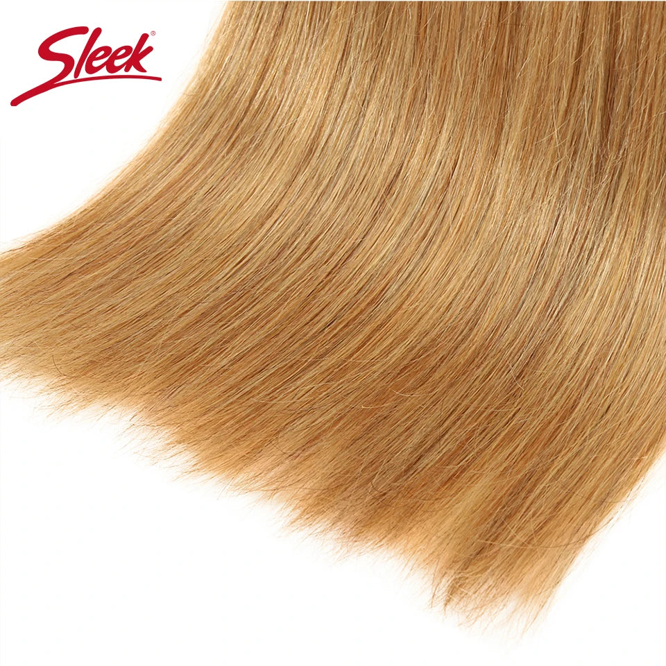 Hair Extensions and Wigs
Sleek Honey Blonde 27 Color Mink Brazilian Natural Remy Straight Hair Weave Bundles 8 To 26 Inches Hair Extension